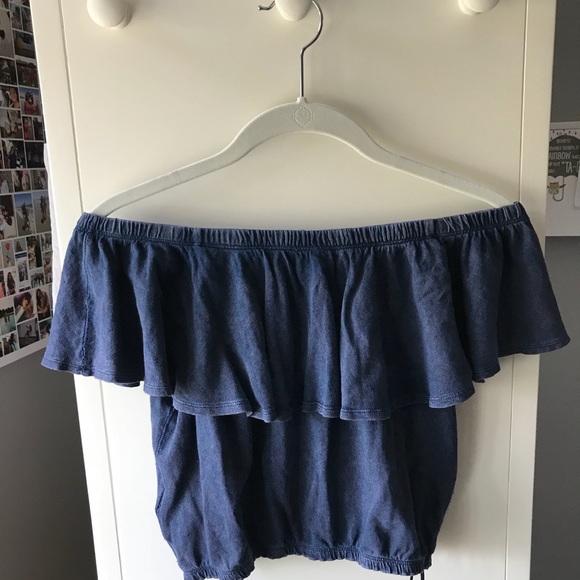 Free People off the shoulder cotton blouse - Picture 4 of 4